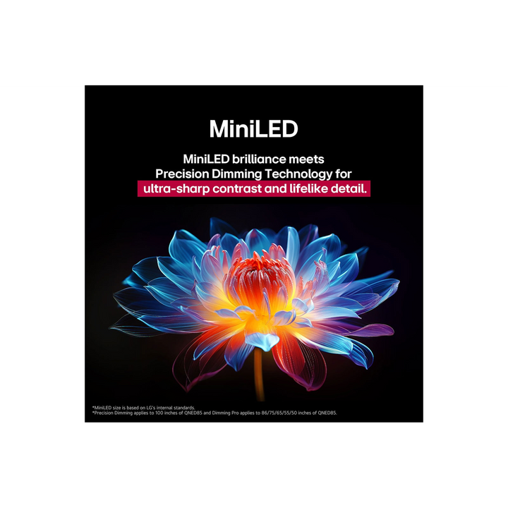 LG 100 inch QNED Evo MiniLED 4K 120Hz Smart TV AI Magic