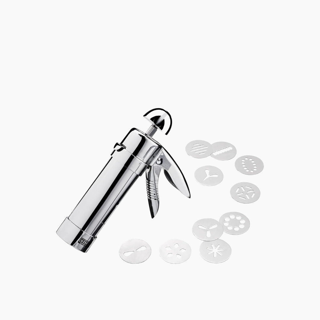 WMF stainless steel biscuit maker with interchangeable discs