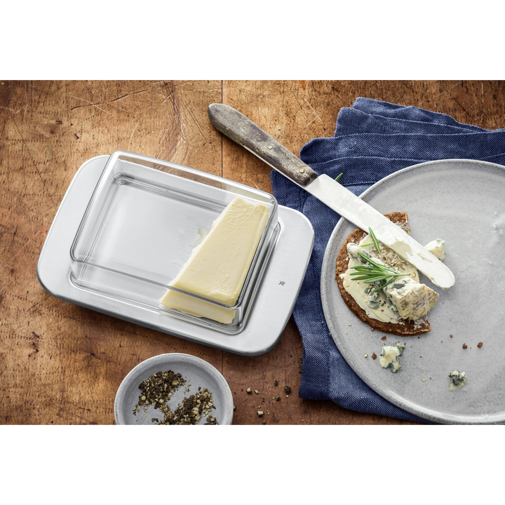 Alfi Butter Dish Loft Stainlees Steel with Plastic Cover 9x12.5x5cm