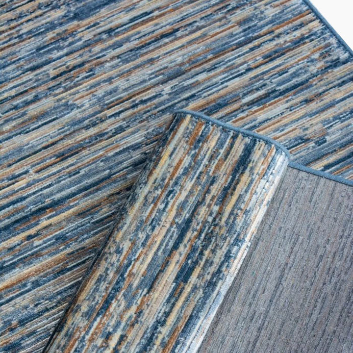 Spazio Home Contemporary Grey Stripes Rug - HUNA
