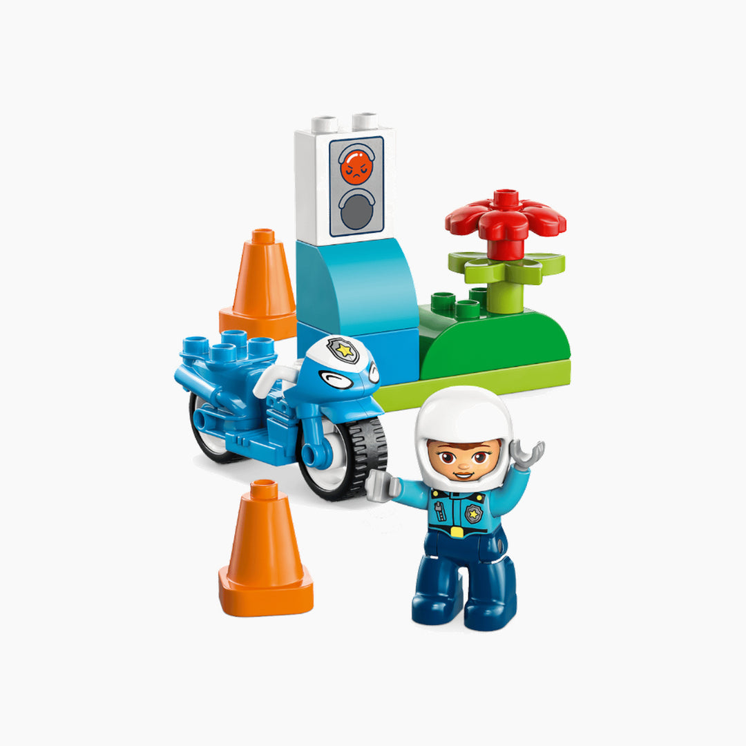 LEGO Blue Police Motorcycle- 11 Pcs