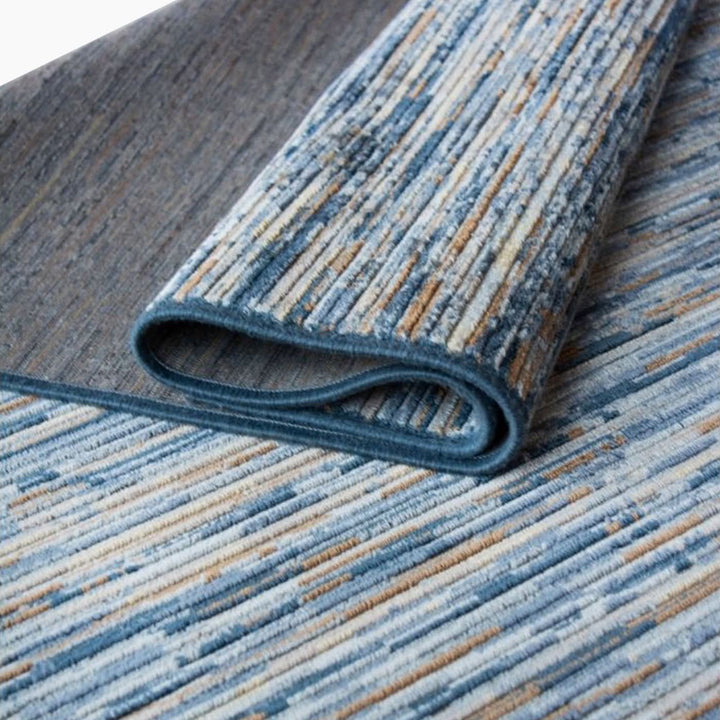 Spazio Home Contemporary Grey Stripes Rug - HUNA