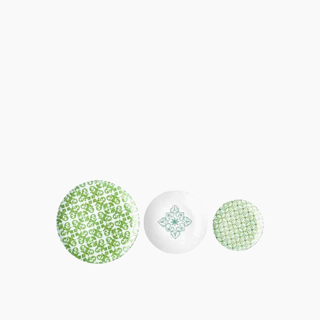 Irfan Le Maioliche 18-Piece Dinner Set - Green