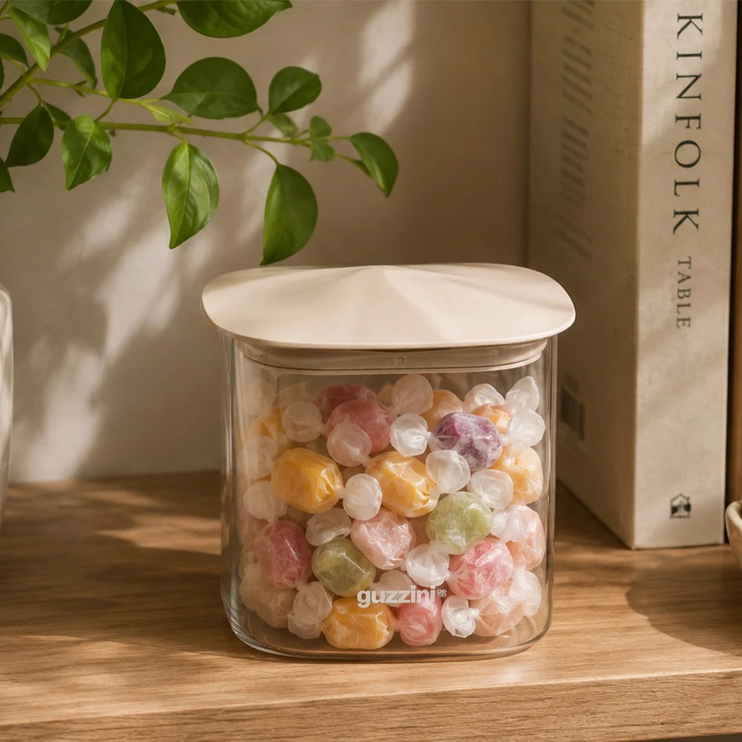 Guzzini Square Glass Jar Fresh &amp; Style