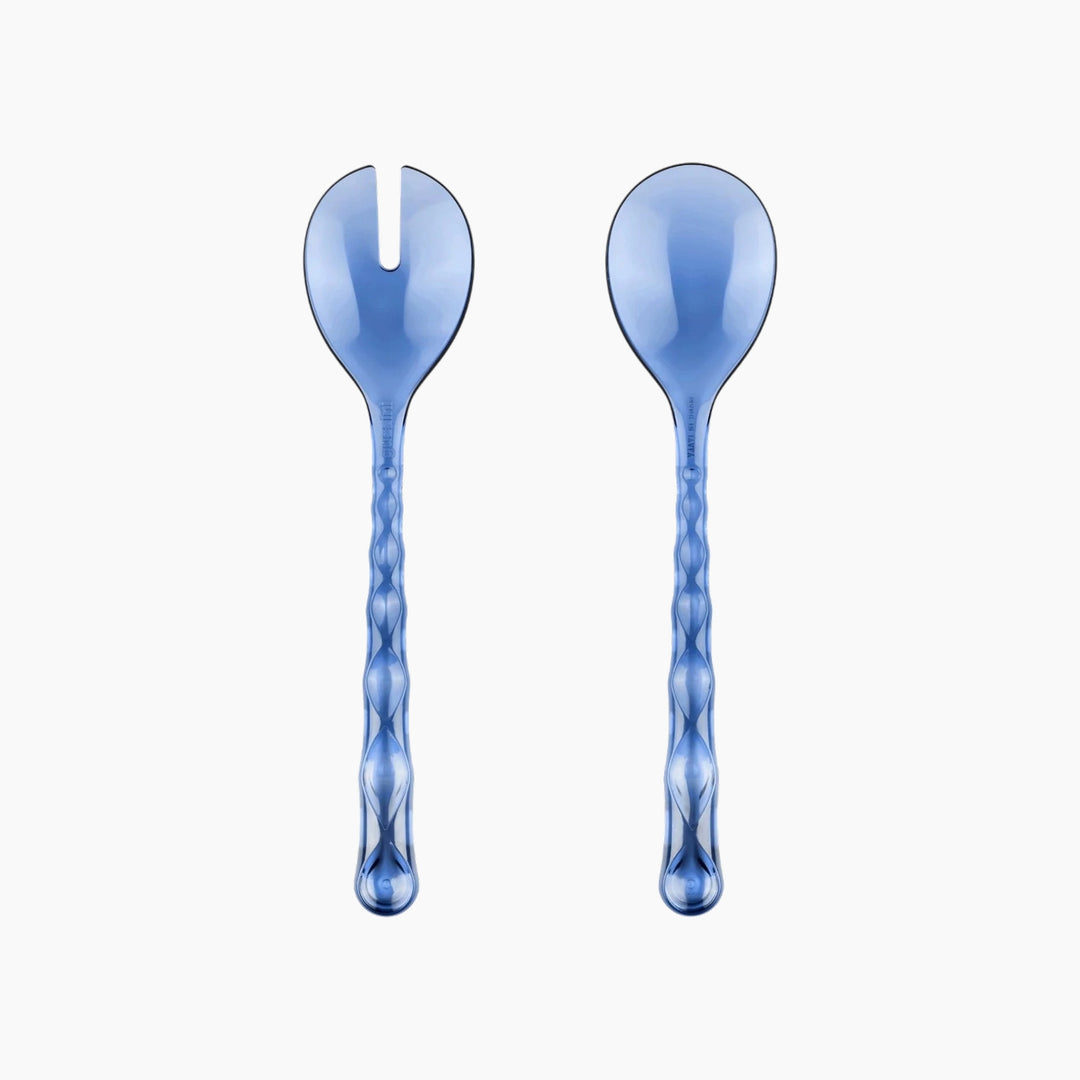 Guzzini Vanity Salad Server Set 27.5cm Dark Blue
