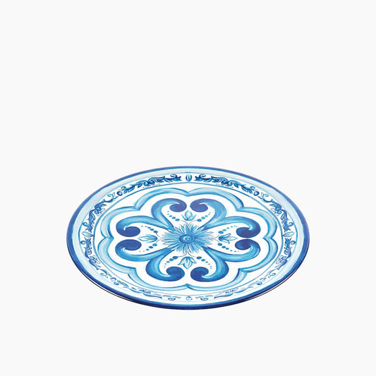 طبق عشاء أزرق 27.5 سم
