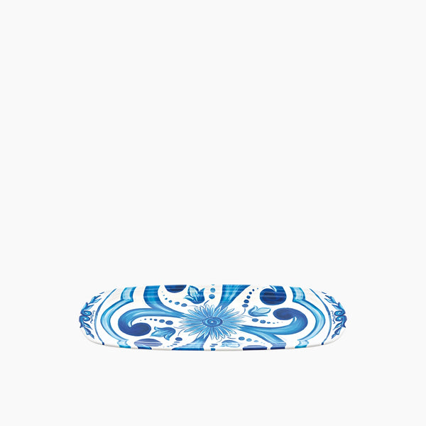 Blues Small Rectangular Tray 39.5x16.5xh2.5 cm Blue