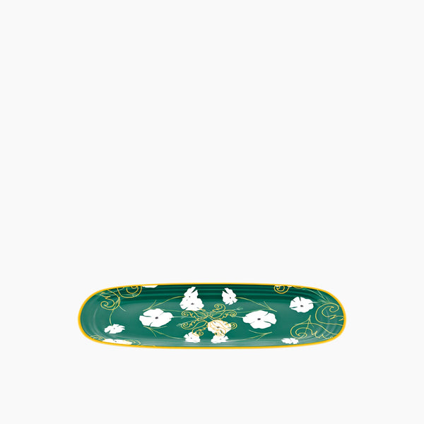 Green Fusion Small Rectangular Tray 39.5x16.5xh2.5 cm