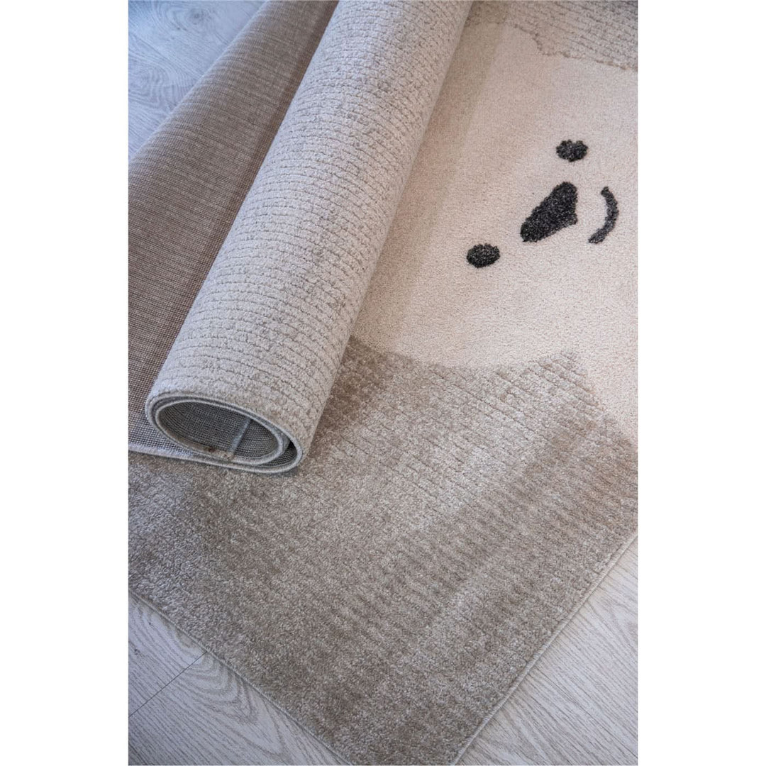 Cozy Bear Kids Rug – Beige Frost - HUNA