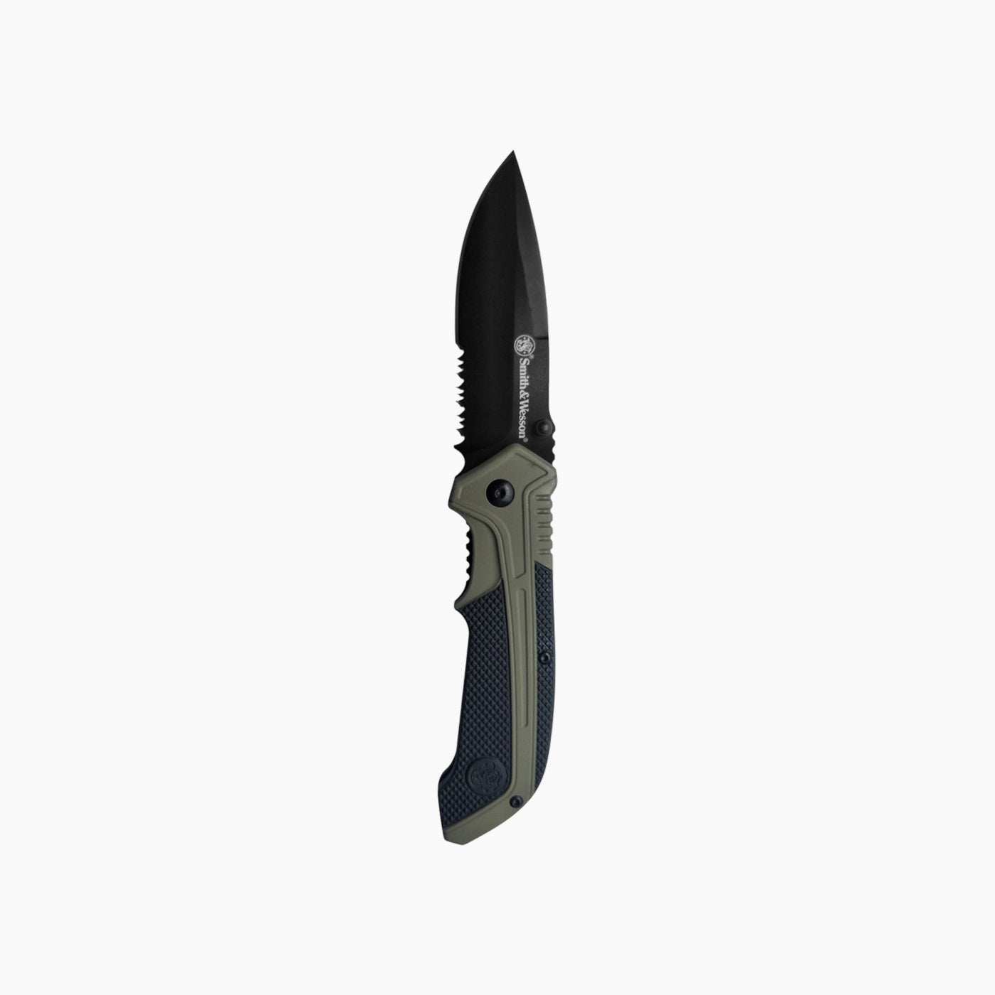 سكين قابل للطي Smith & Wesson S.A. Od Green Drop Point