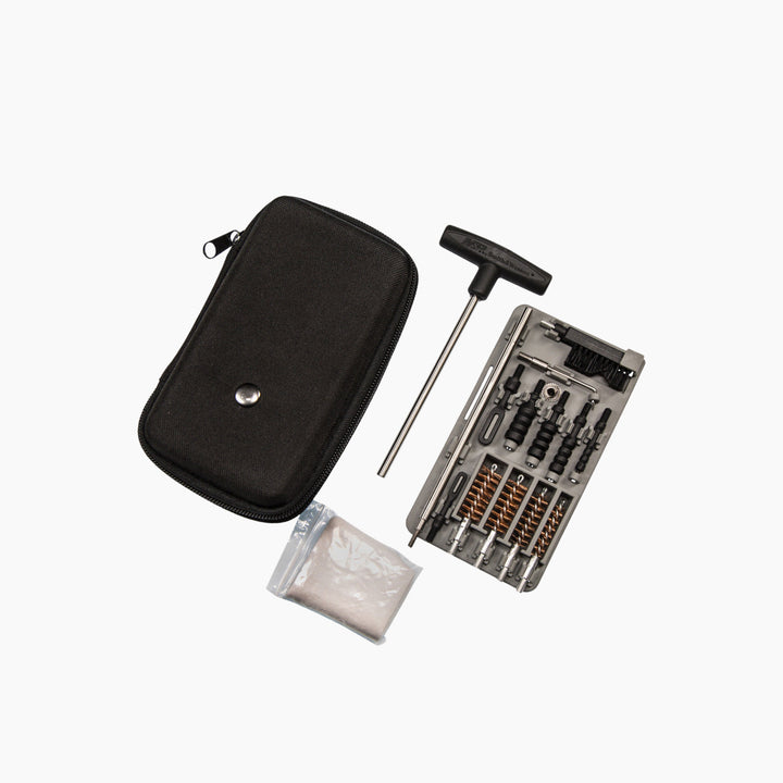 Smith &amp; Wesson compact pistol cleaning kit in a zippered case