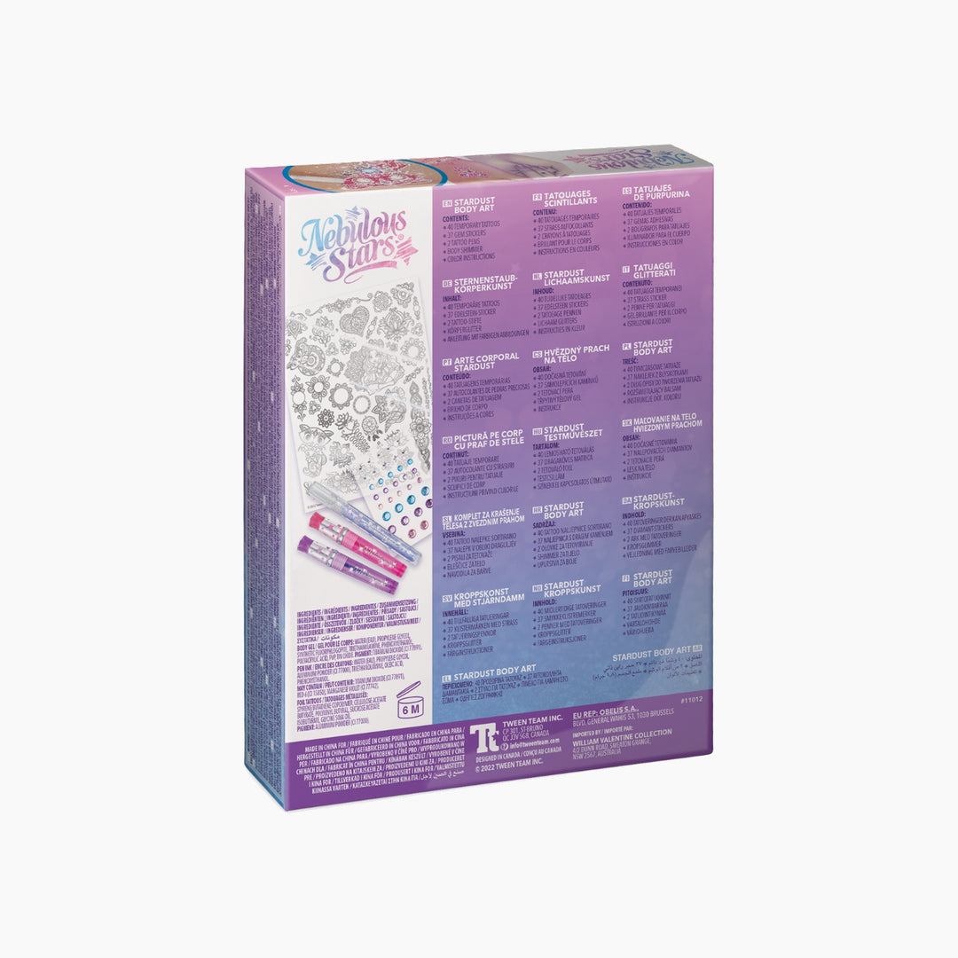 Nebulous Stars Stardust Body Art Temporary Tattoo Set