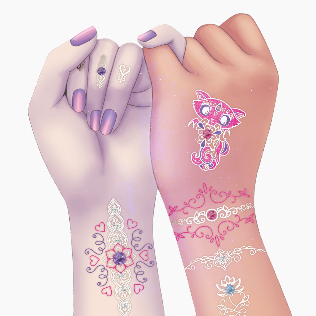 Nebulous Stars Stardust Body Art Temporary Tattoo Set