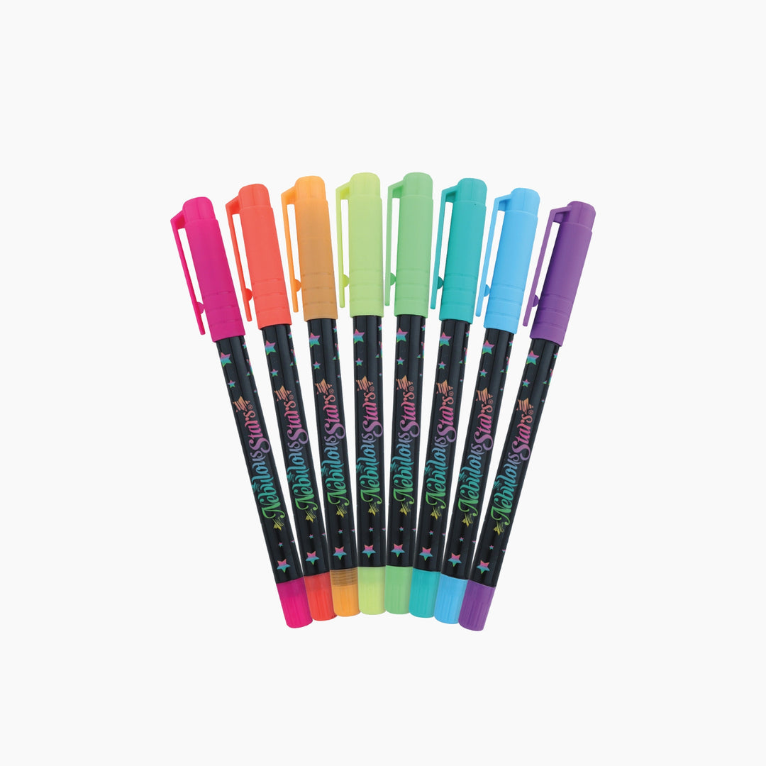 Nebulous Stars Large Coloring Book - Black Pages