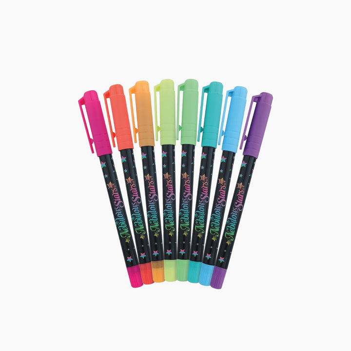 Nebulous Stars Large Coloring Book - Black Pages