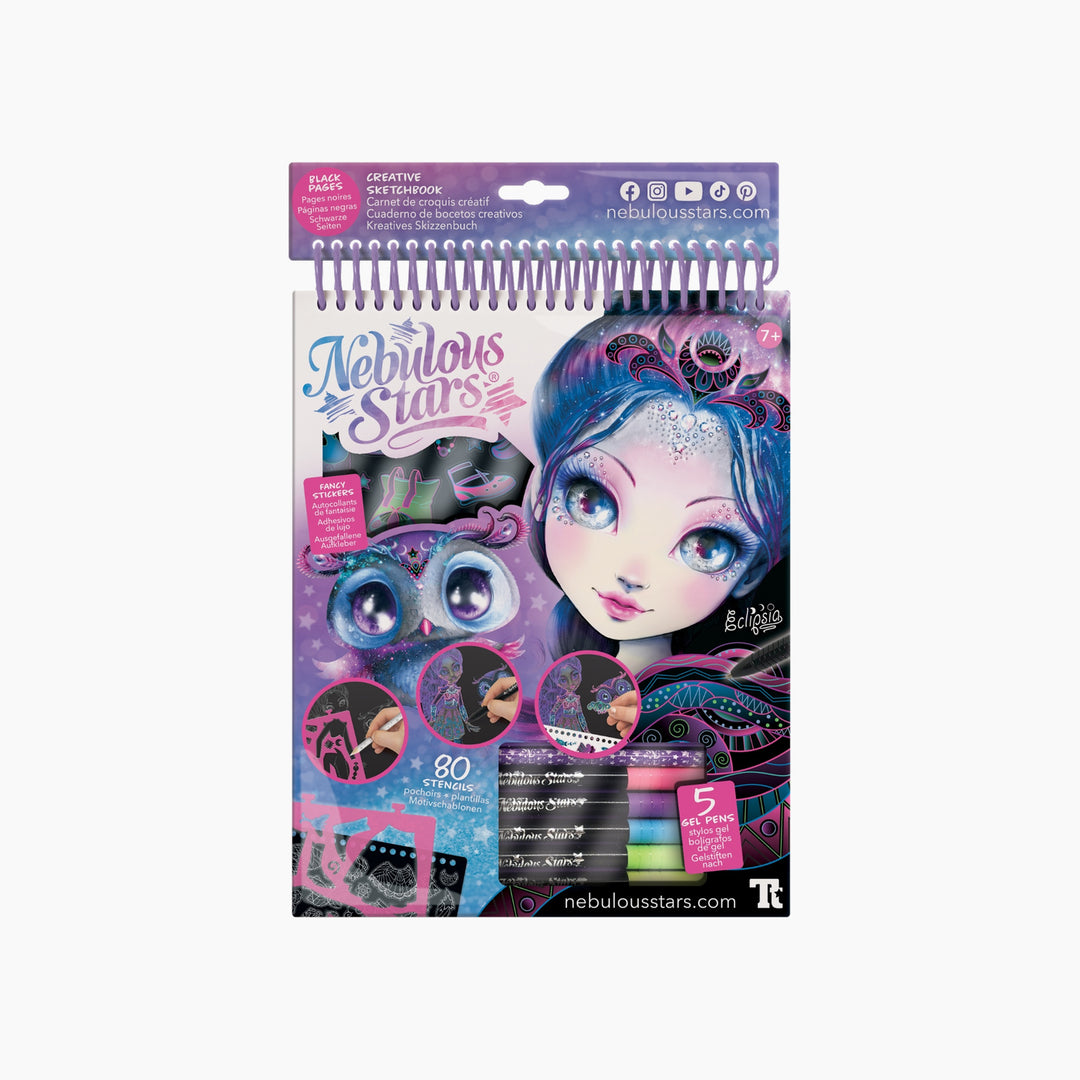 Nebulous Stars Eclipsia Creative Sketchbook - Zentangle Black Pages