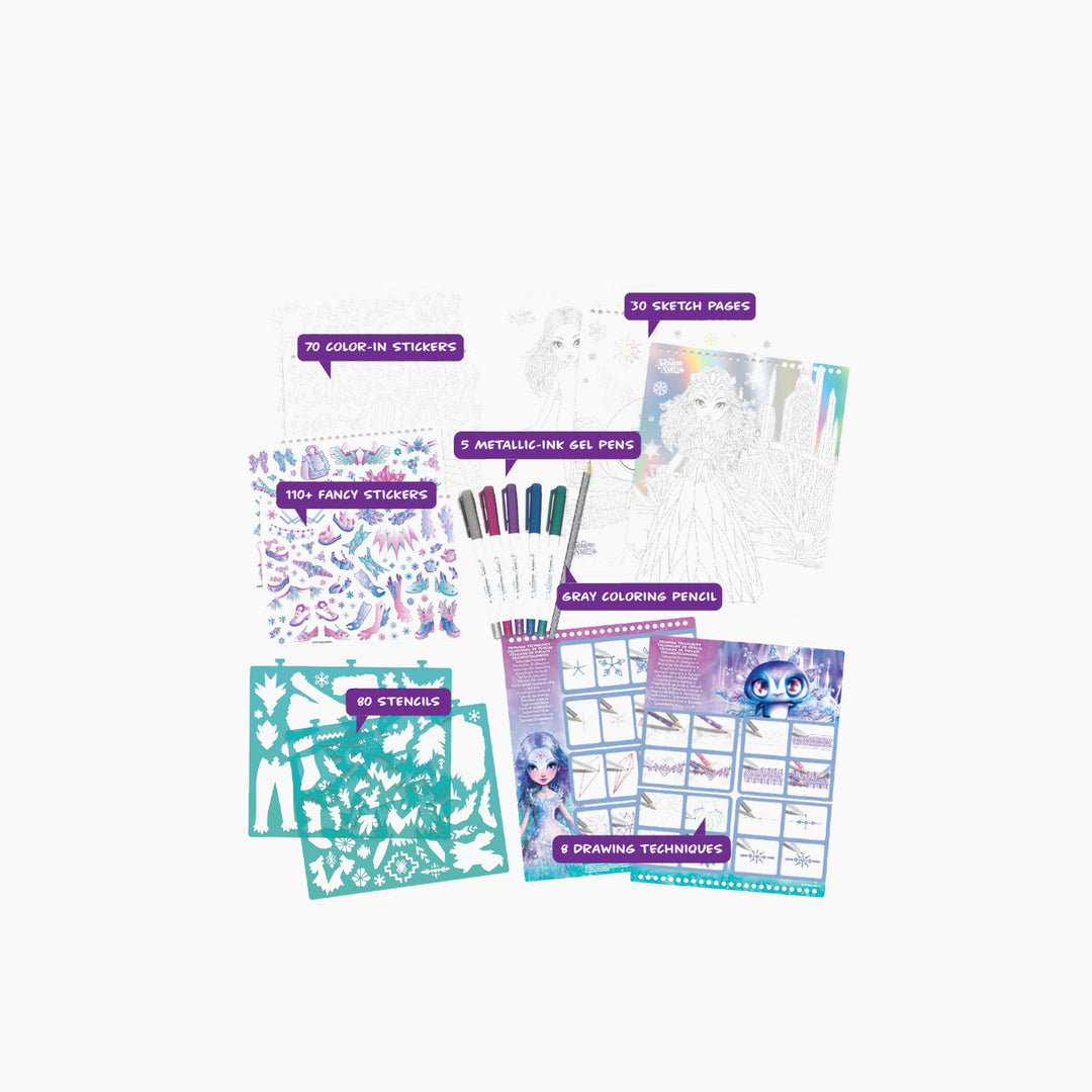 Nebulous Stars Iceana Creative Sketchbook - Geometric Crystal Pages