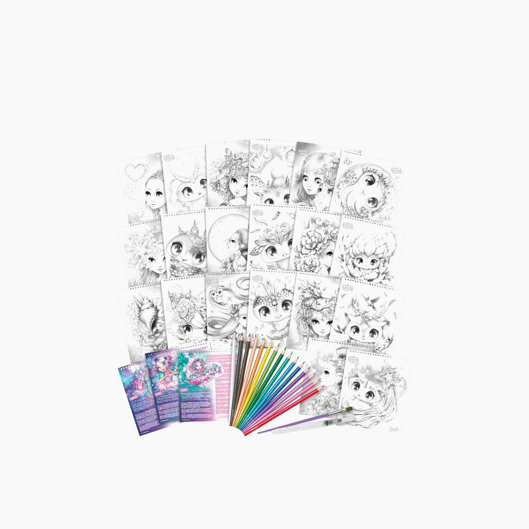 Nebulous Stars Watercoloring Book Set