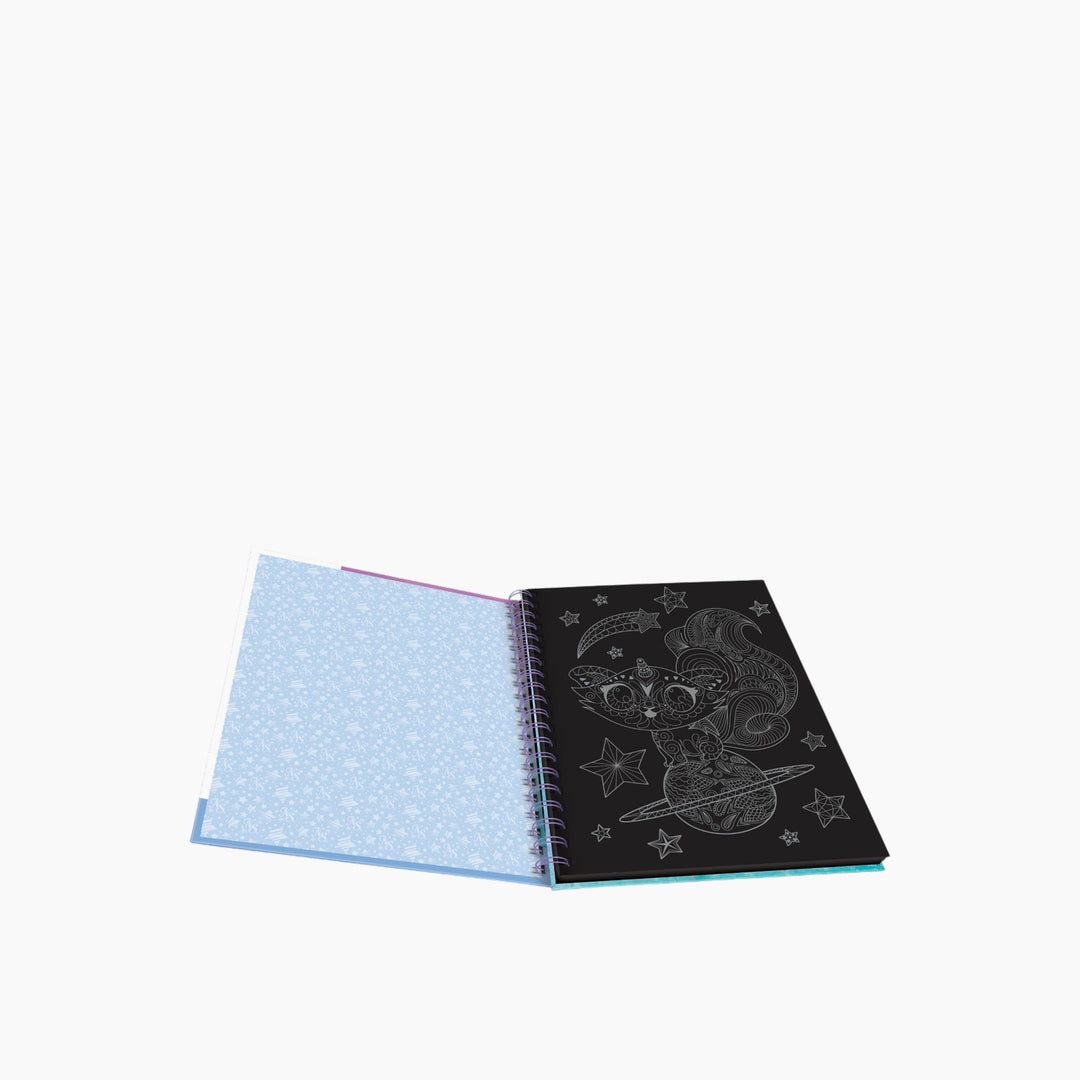Nebulous Stars Isadora Black Pages Coloring Book with Metallic Pens