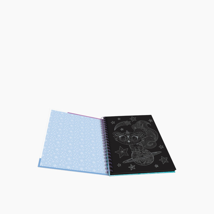 Nebulous Stars Isadora Black Pages Coloring Book with Metallic Pens