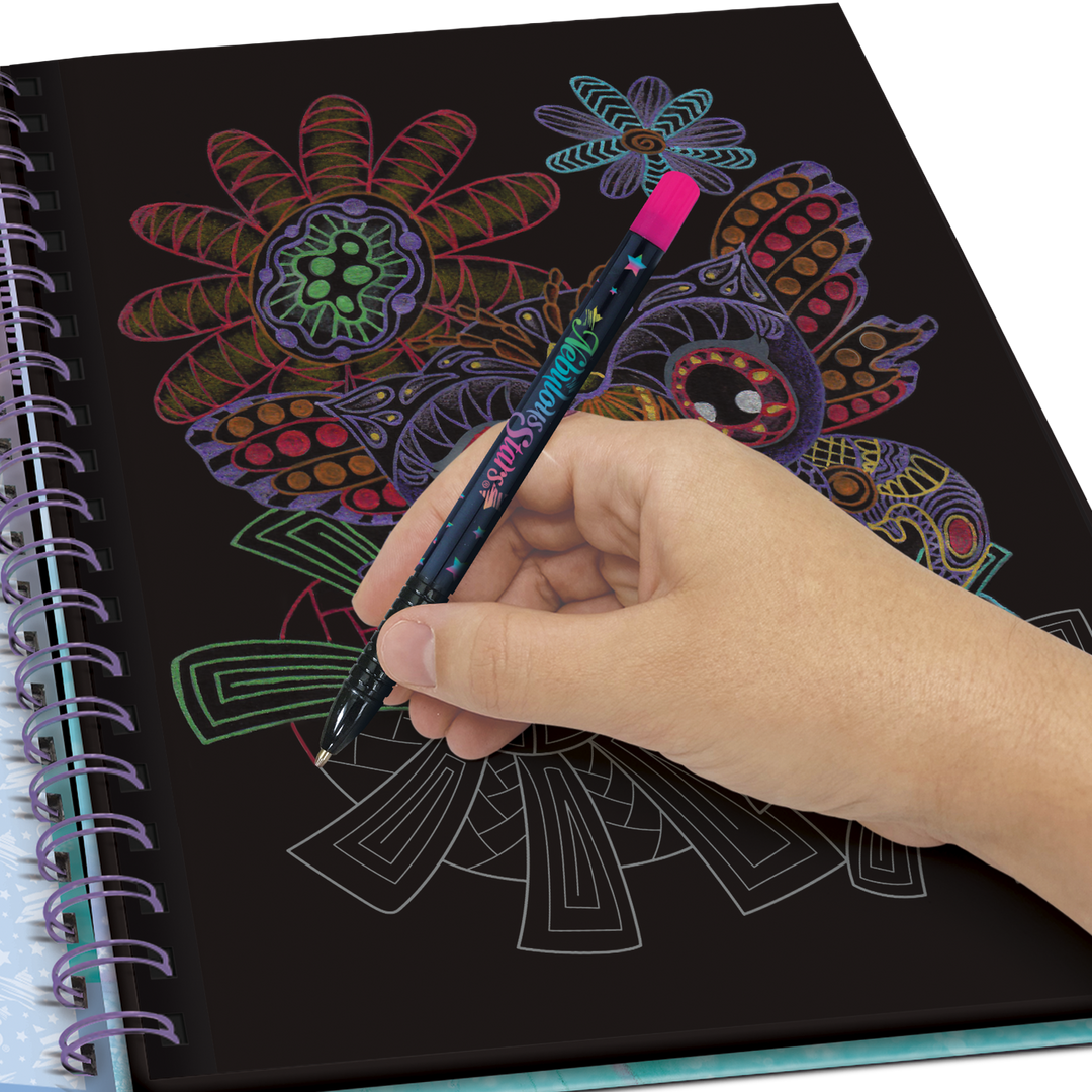 Nebulous Stars Isadora Black Pages Coloring Book with Metallic Pens