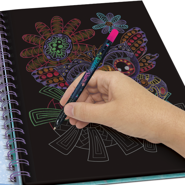 Nebulous Stars Isadora Black Pages Coloring Book with Metallic Pens