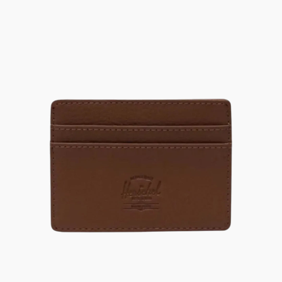 Herschel Charlie Cardholder Vegan Leather - Saddle Brown