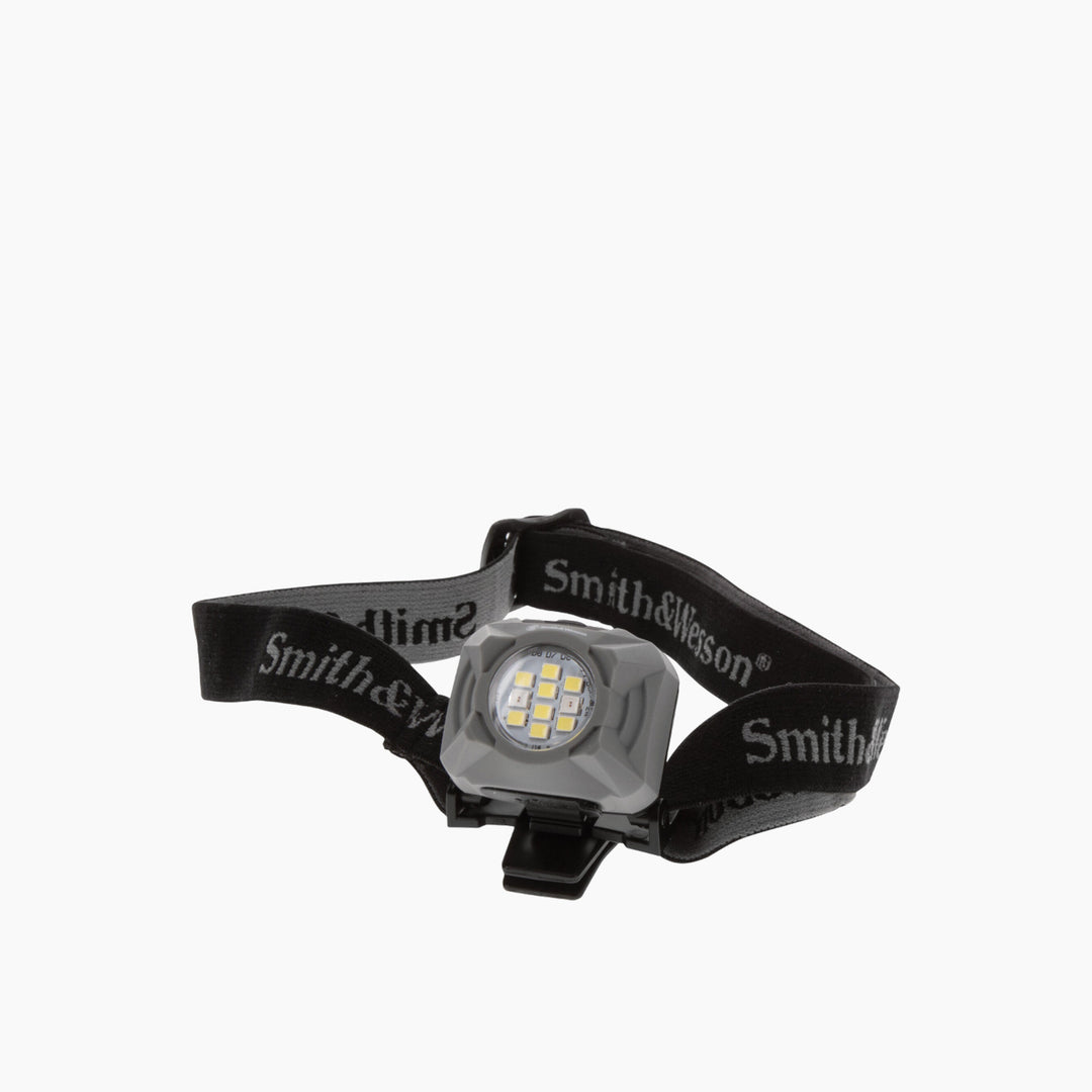 Smith &amp; Wesson Night Guard dual beam rechargeable headlamp with red LED