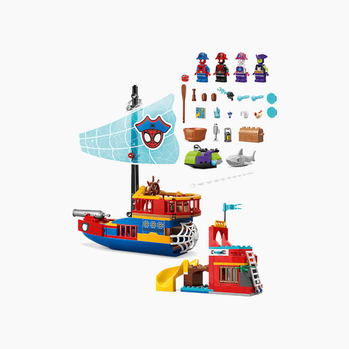 LEGO فريق سبايدي: سفينة القراصنة - 201 قطعة