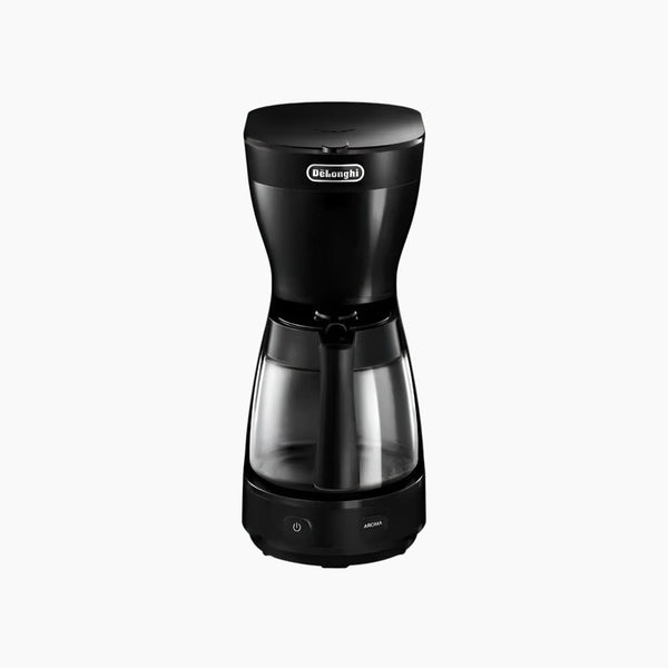 ماكينة صنع القهوة الأمريكية السوداء، 10 أكواب، إبريق زجاجي سعة 1.25 لتر