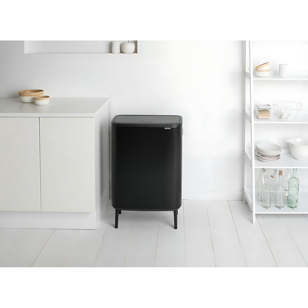 Brabantia Bo Touch Bin Hi 60 Liter Matt Black trash can