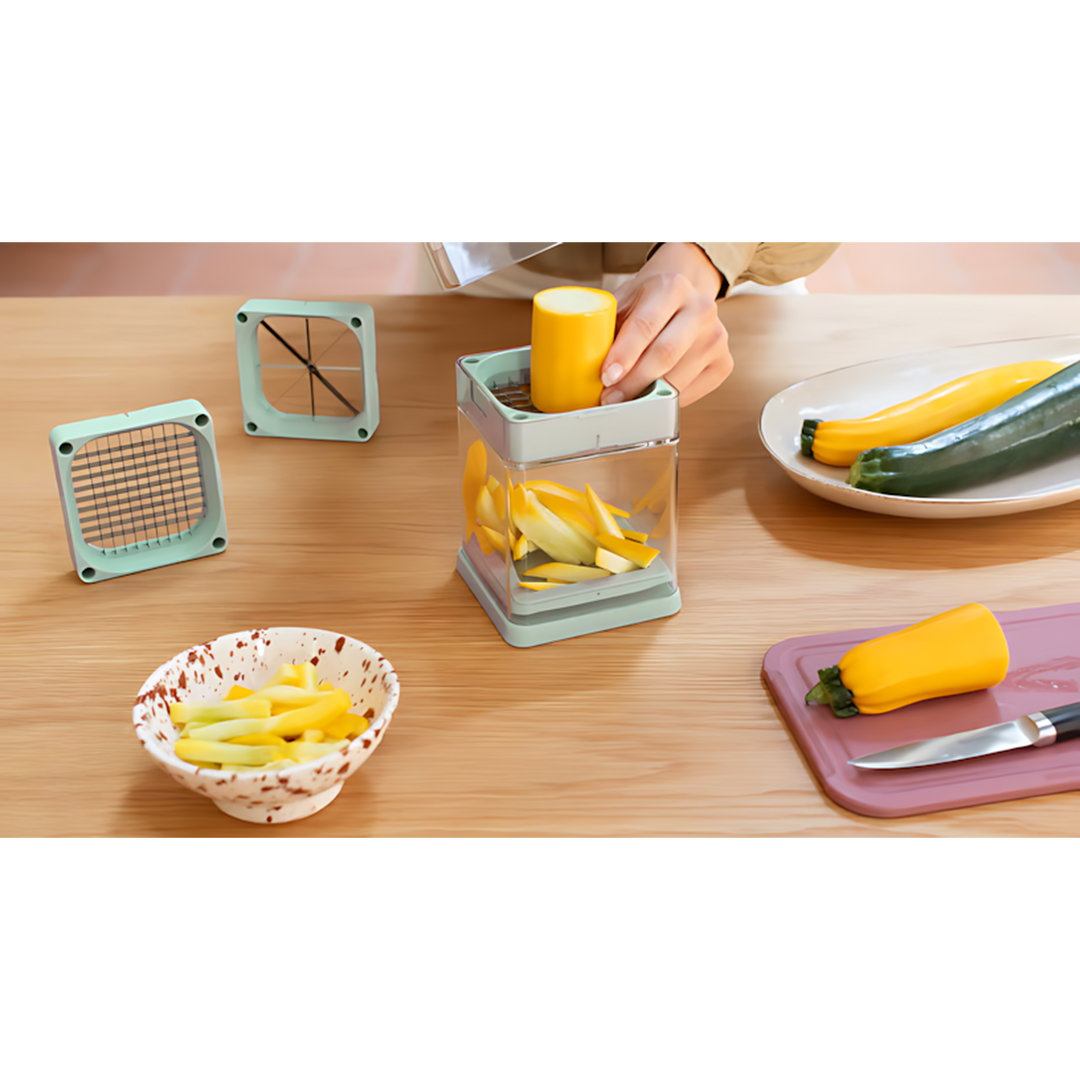 Brabantia green potato cutter with stainless steel blade