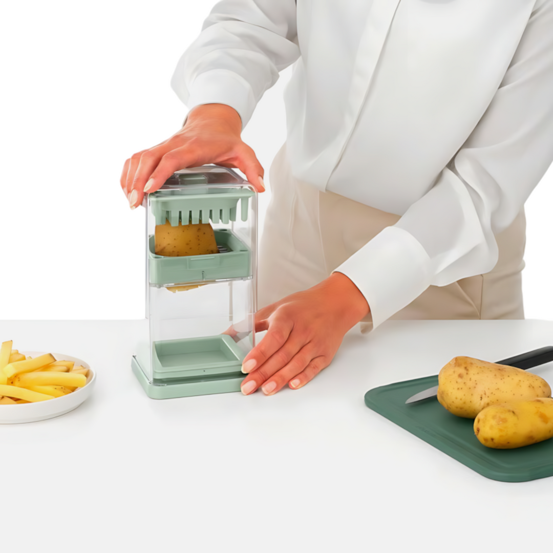 Brabantia green potato cutter with stainless steel blade