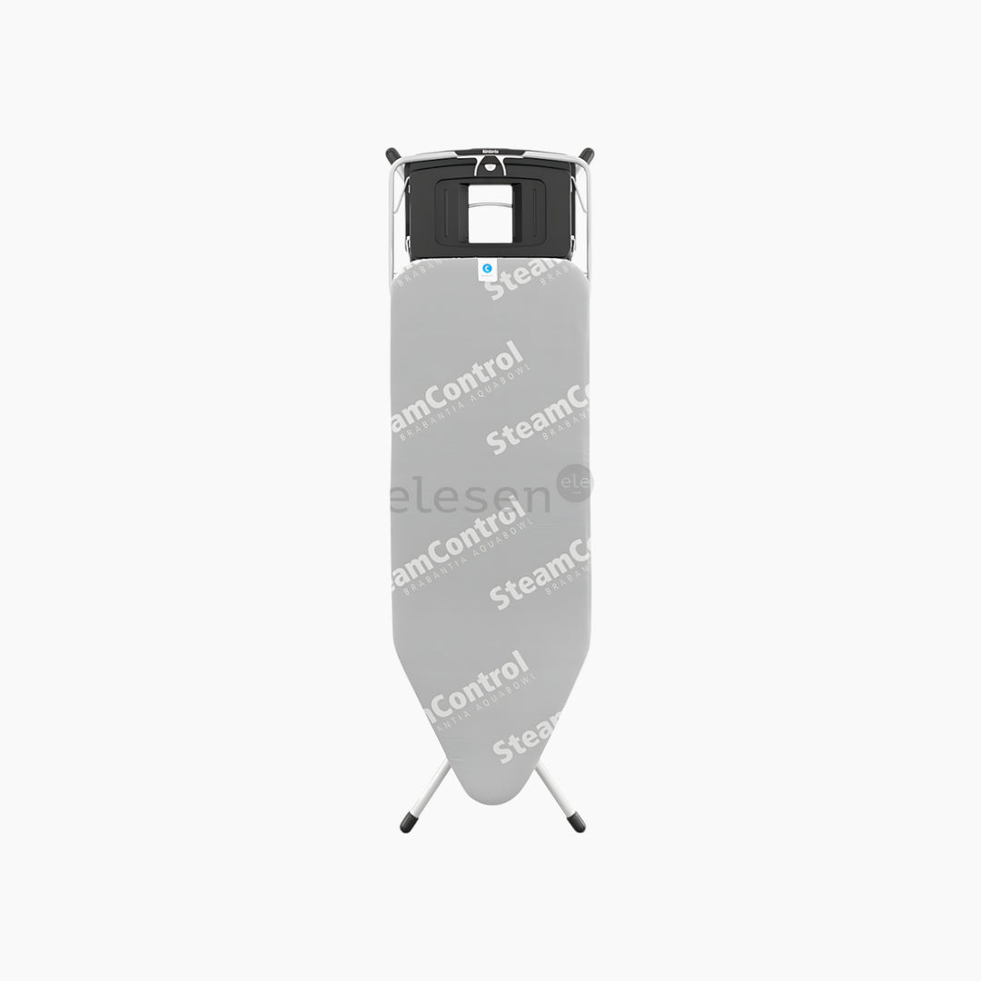 Brabantia ironing board with Aqua Bowl system and extra-wide surface