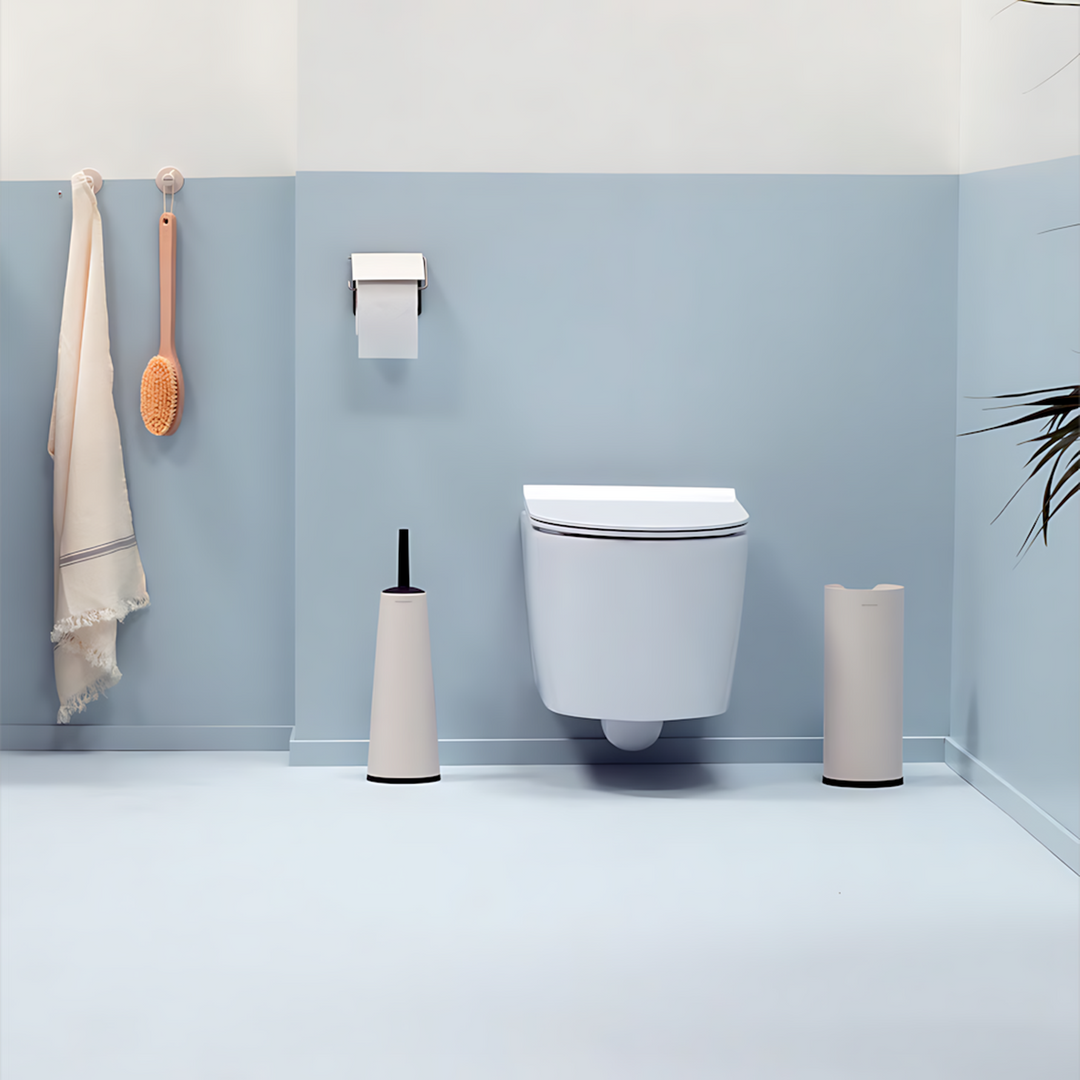 Brabantia ReNew soft beige toilet brush and holder