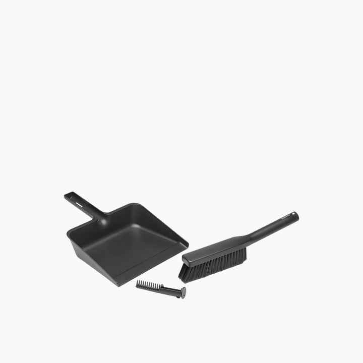 Brabantia dark grey dustpan and brush set