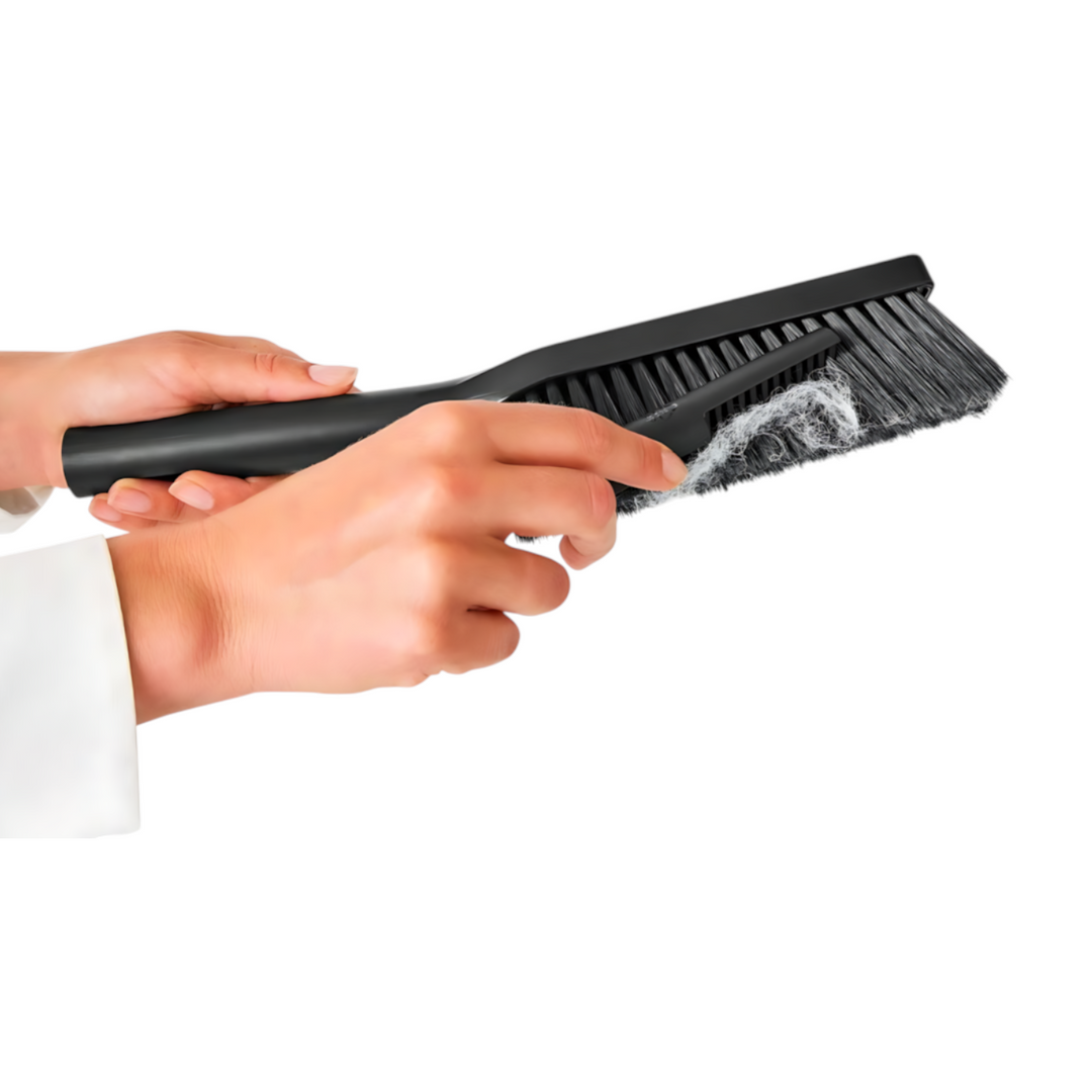 Brabantia dark grey dustpan and brush set