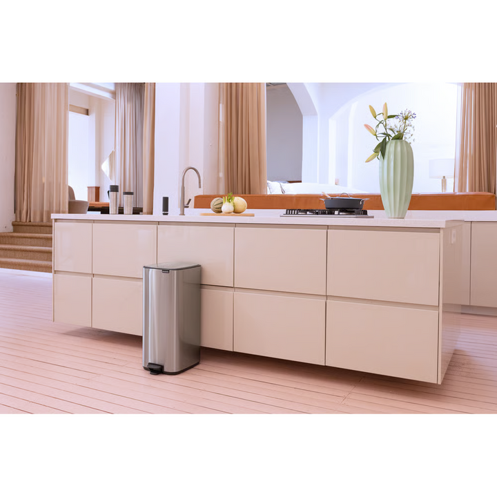 Brabantia Bo Pedal Bin 30L Matt Steel Fingerprint Proof