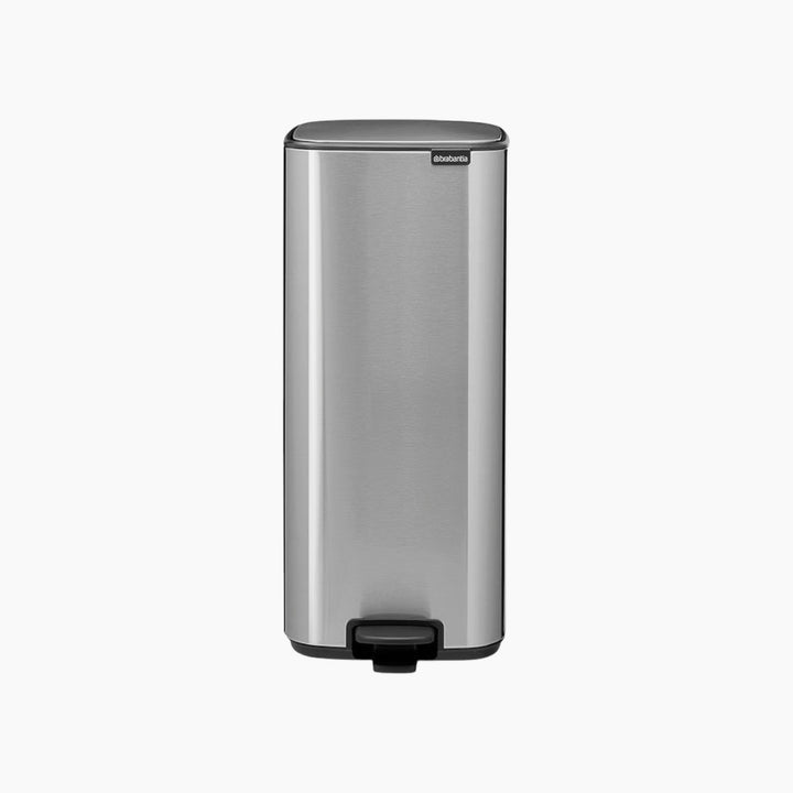 Brabantia Bo Pedal Bin 30L Matt Steel Fingerprint Proof