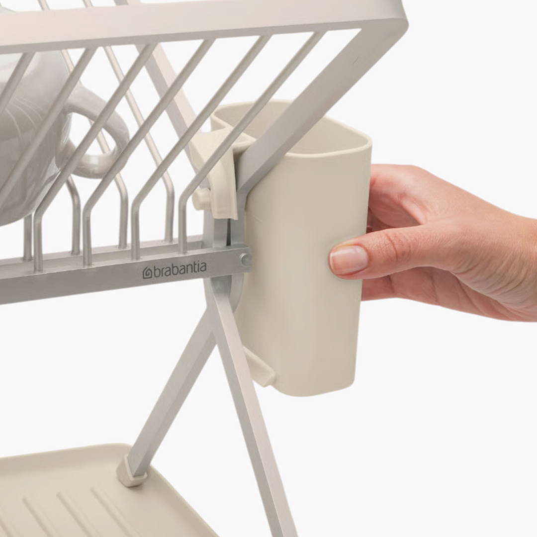 Brabantia Sink Side Foldable Dish Rack Soft Biege