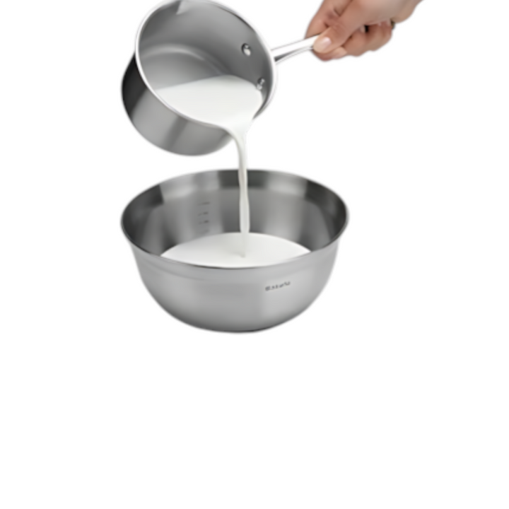 Brabantia set of three matte steel mixing bowls