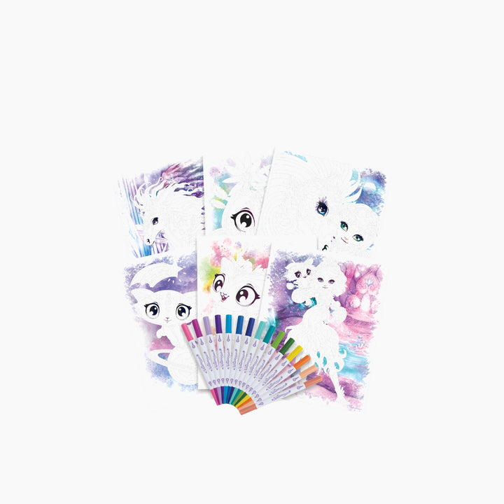 Nebulous Stars Color-by-Number Book Set