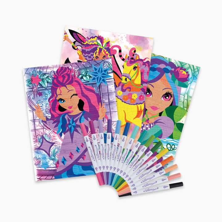 Nebulous Stars Color by Number Book Set - Mystery