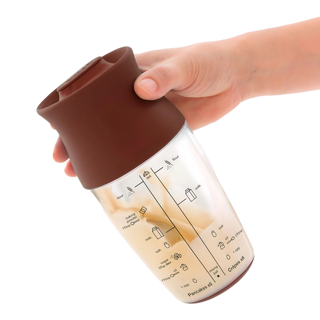 Lekue pancake batter shaker, 9cm diameter, 19cm height