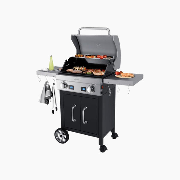 Deluxe Grillcenter Electric BBQ 122.5x51cm H 115cm, Up to 300 °C
