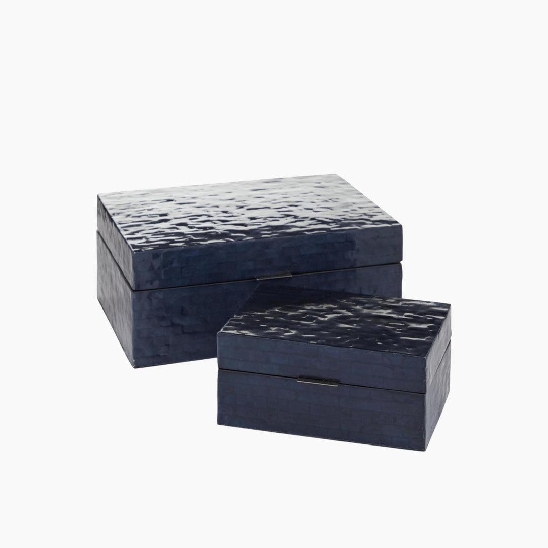 Blue Box small wooden storage container
