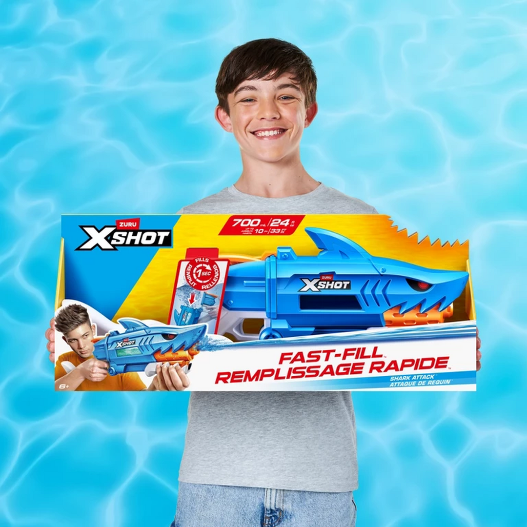 Zuru X-Shot Water Fast-Fill Shark Attack Water Blaster