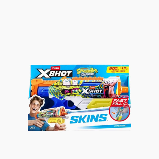 Zuru X-Shot Hyperload Fast Fill Skins- Spongebob Series 1
