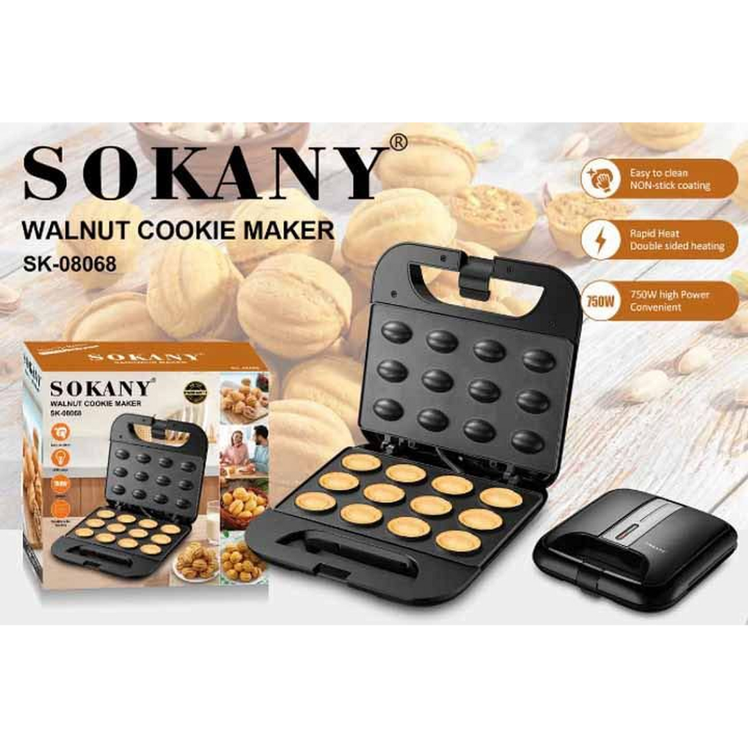 Sokany 12-Mold Walnut Cake Maker