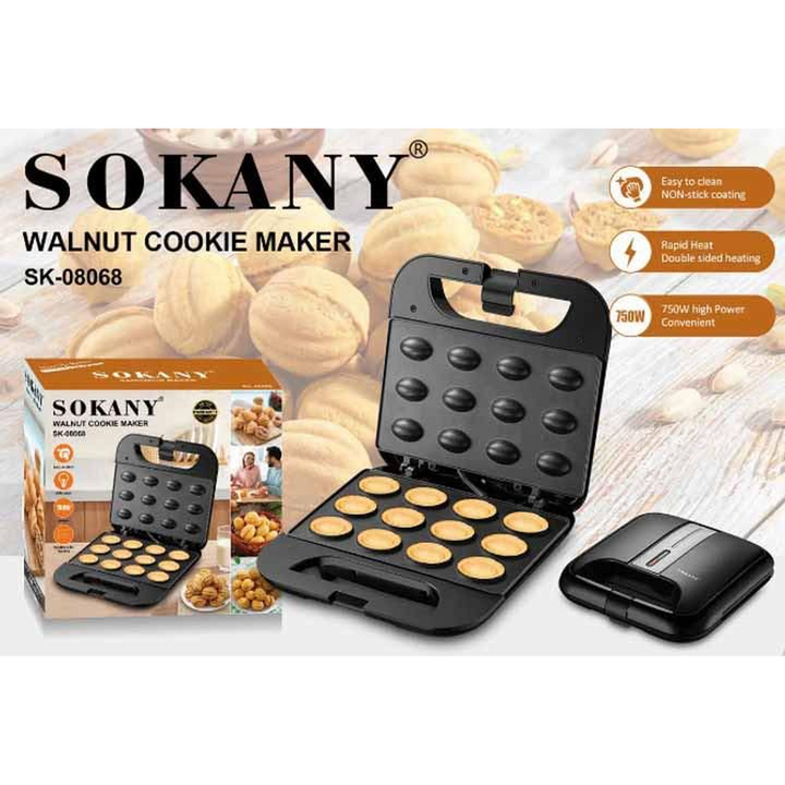 Sokany 12-Mold Walnut Cake Maker